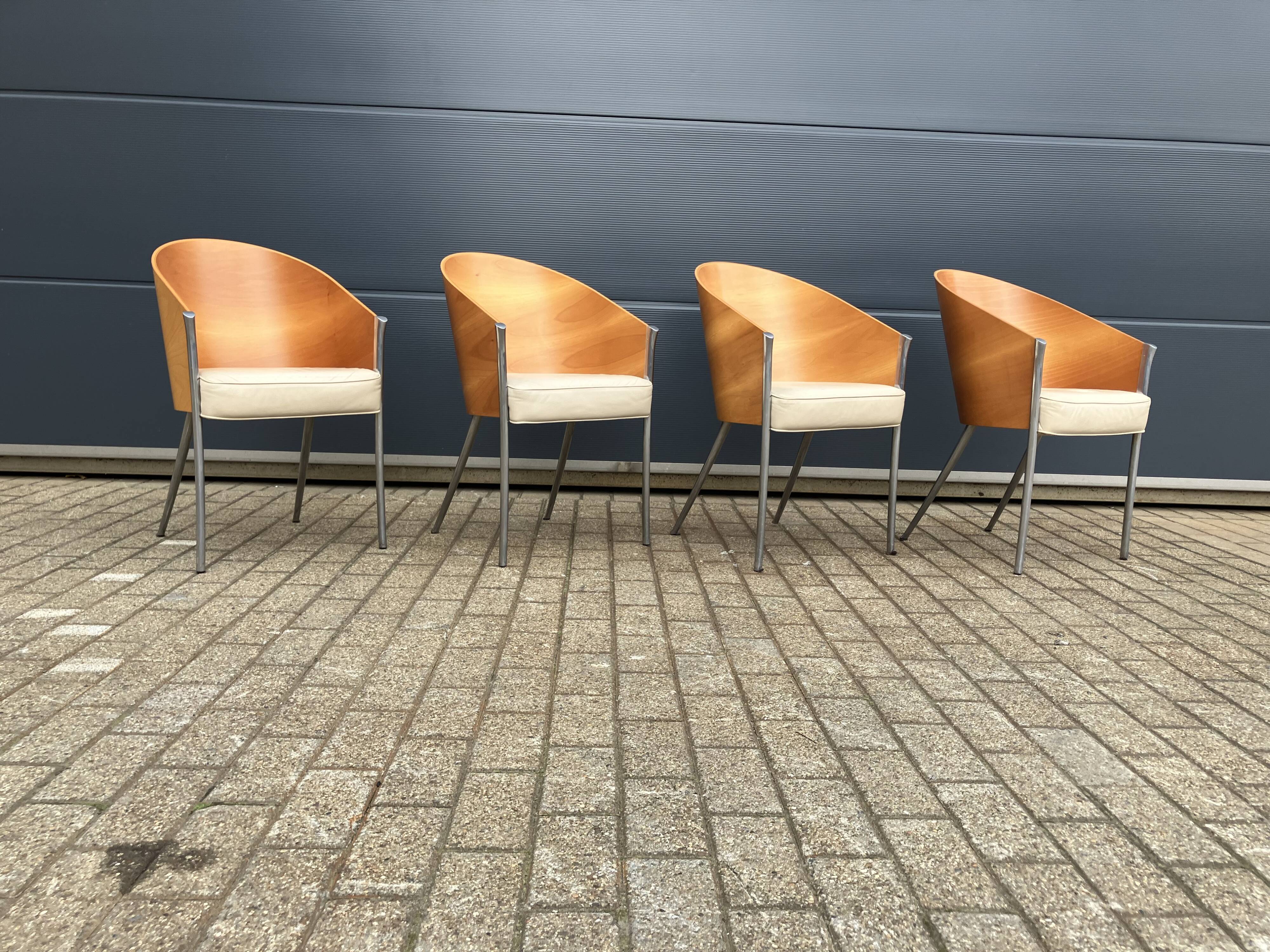 4x King Costes dining chairs, Philippe Starck, Aleph Driade