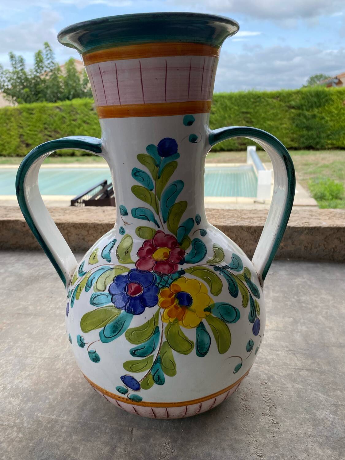 Glazed vase