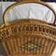 Rattan bamboo magazine holder