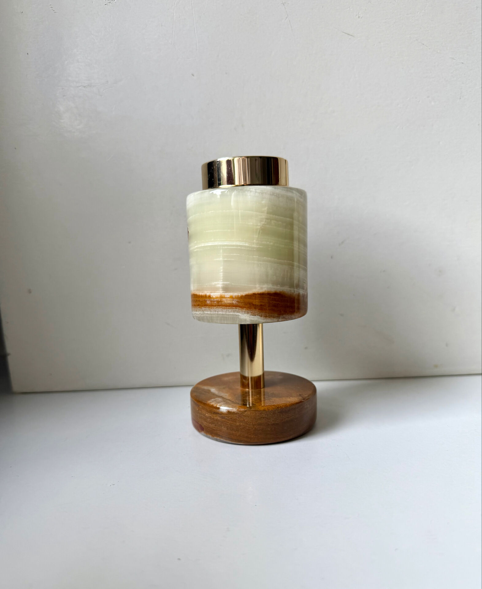 Vintage SAROME Japan Marble Onyx Table Lighter