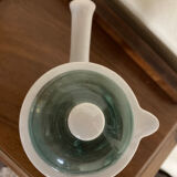 Tripod chocolate pot, Gien earthenware, vintage 60s
