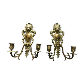 Pair of candle sconces