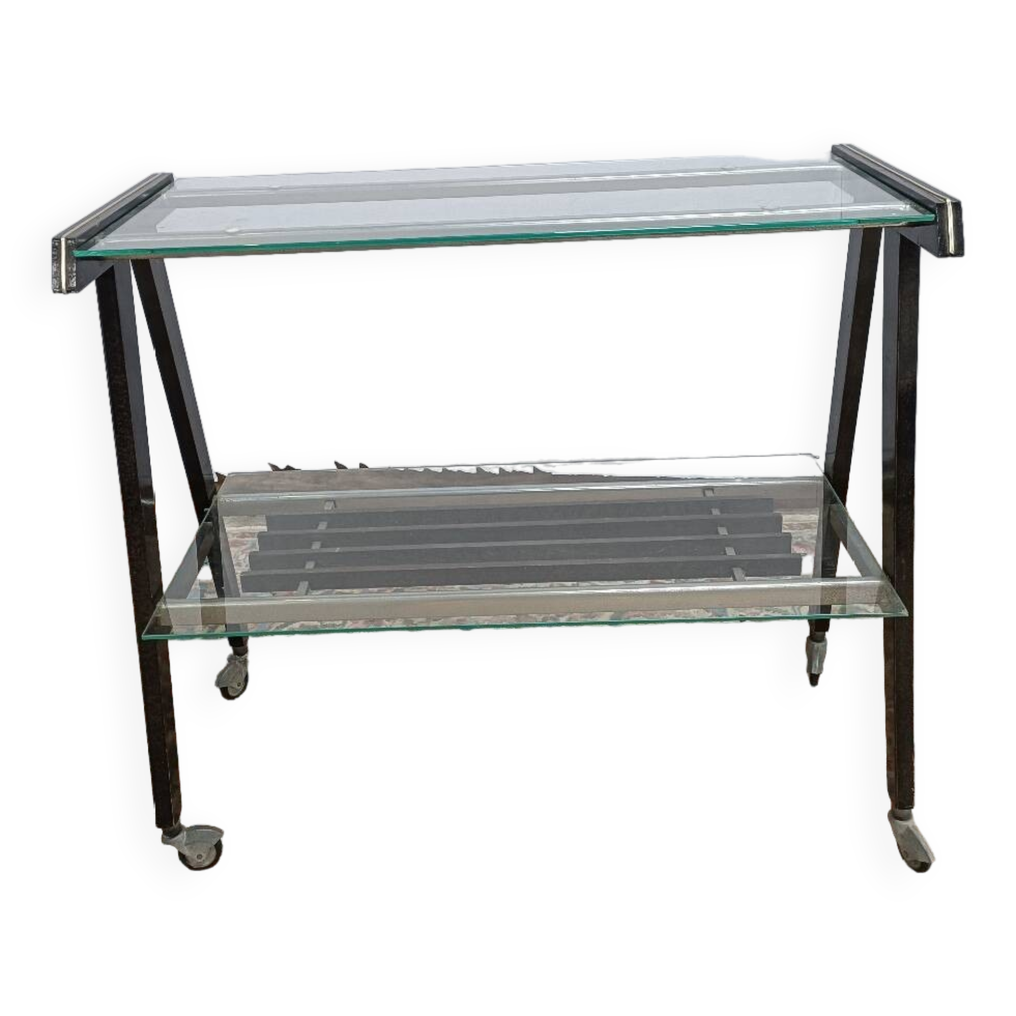 1970s wheeled dessert trolley