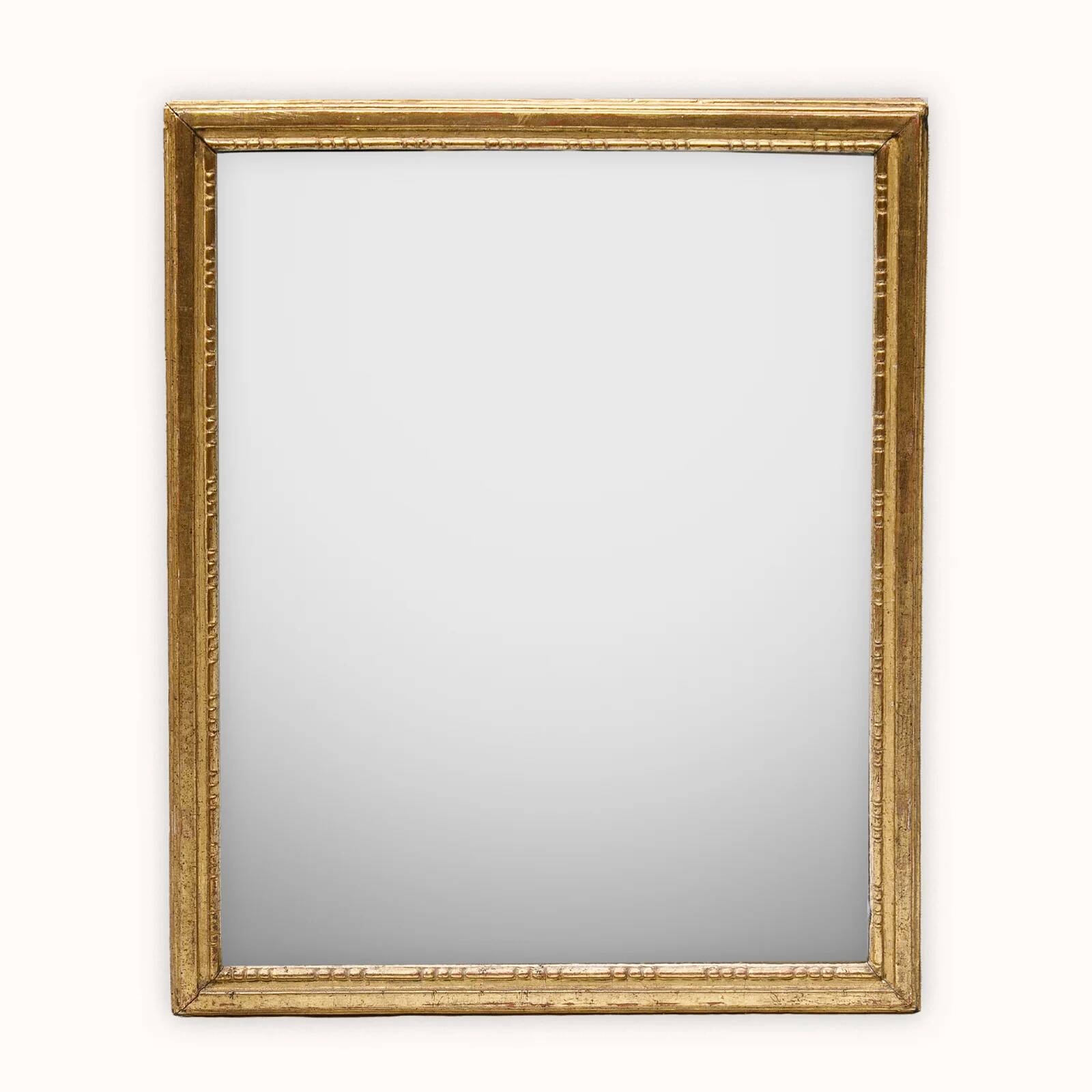 Small Louis XVI giltwood "square" mirror