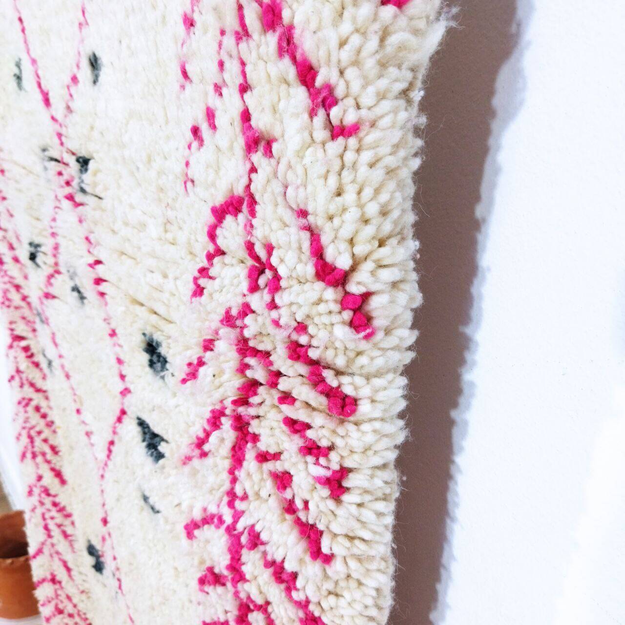 Berber hallway rug pink 290 X 90 CM