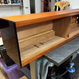 Vintage shelf with sliding doors
