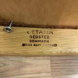 4 armchairs stamped "hans wegner" 1960.