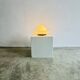 Sculptural Ufo Space Age Table Lamp In Opal Glass, Italy, 1970S