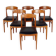Serie de 6 chaises scandinaves