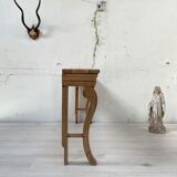 Raw oak butt console