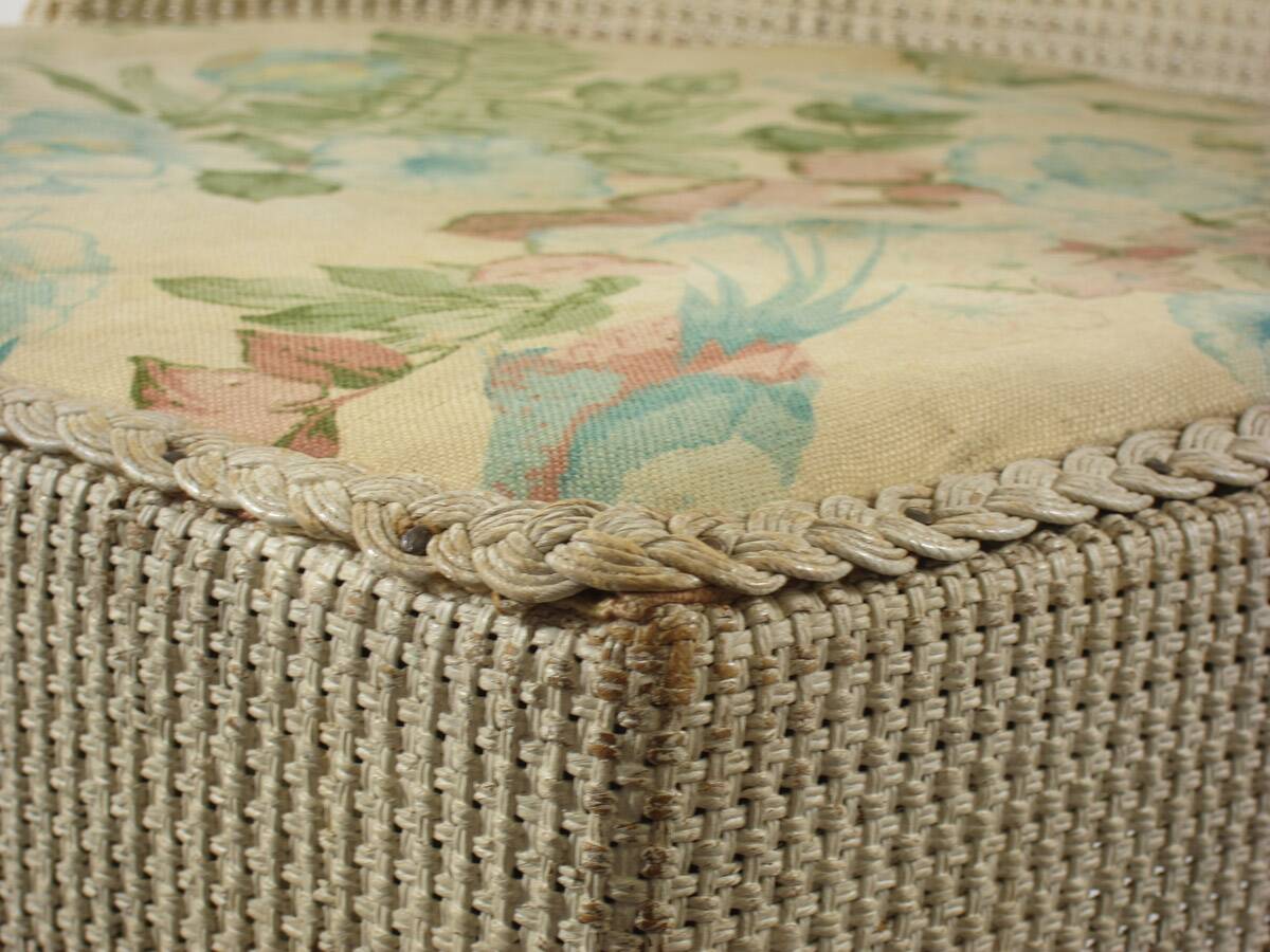 Lloyd Loom Studio style chair with drawer