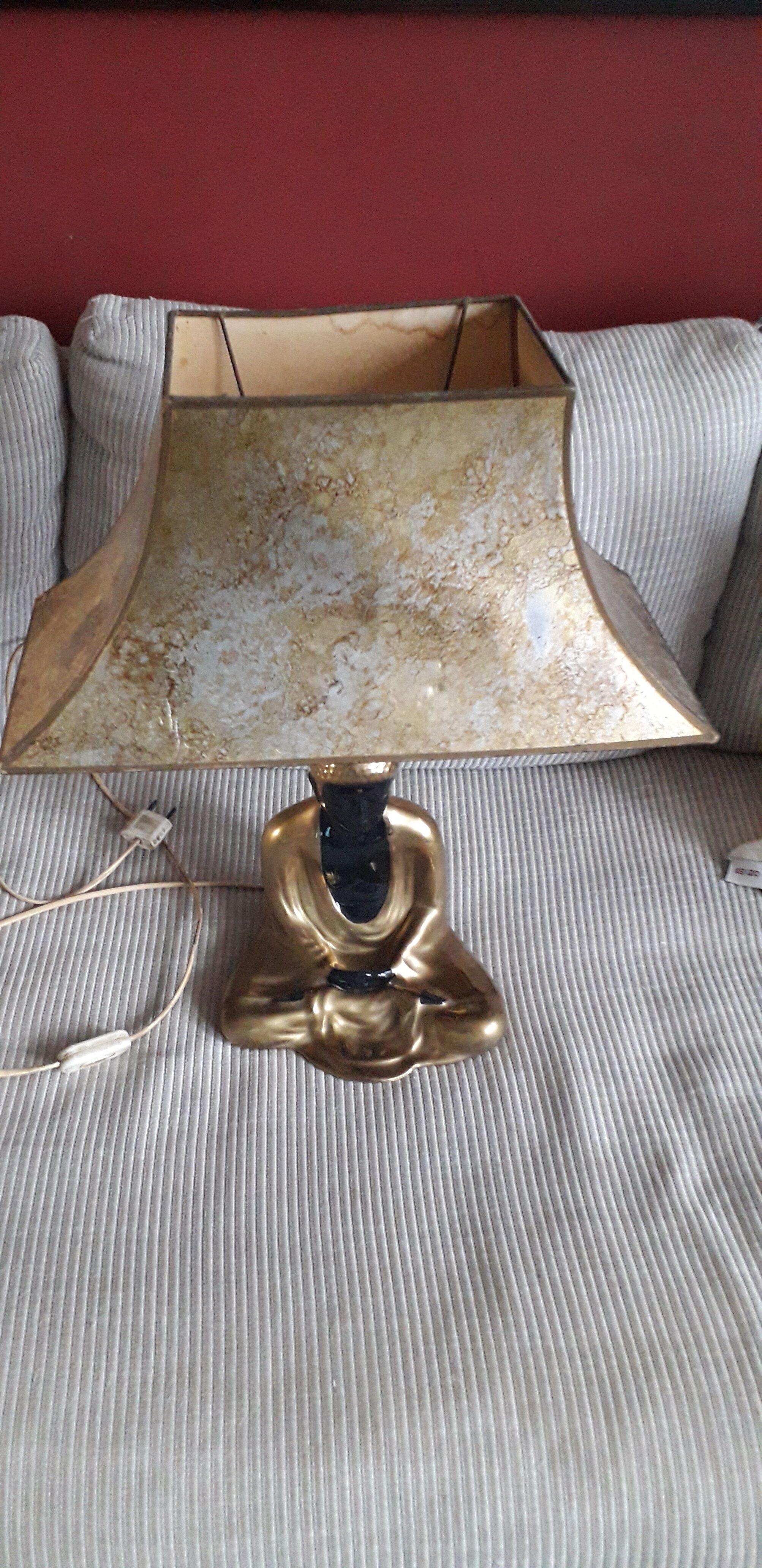 Vintage lamp in Italian ceramic