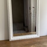 Louis Philippe mirror from the late 19th century. 140x85. White.