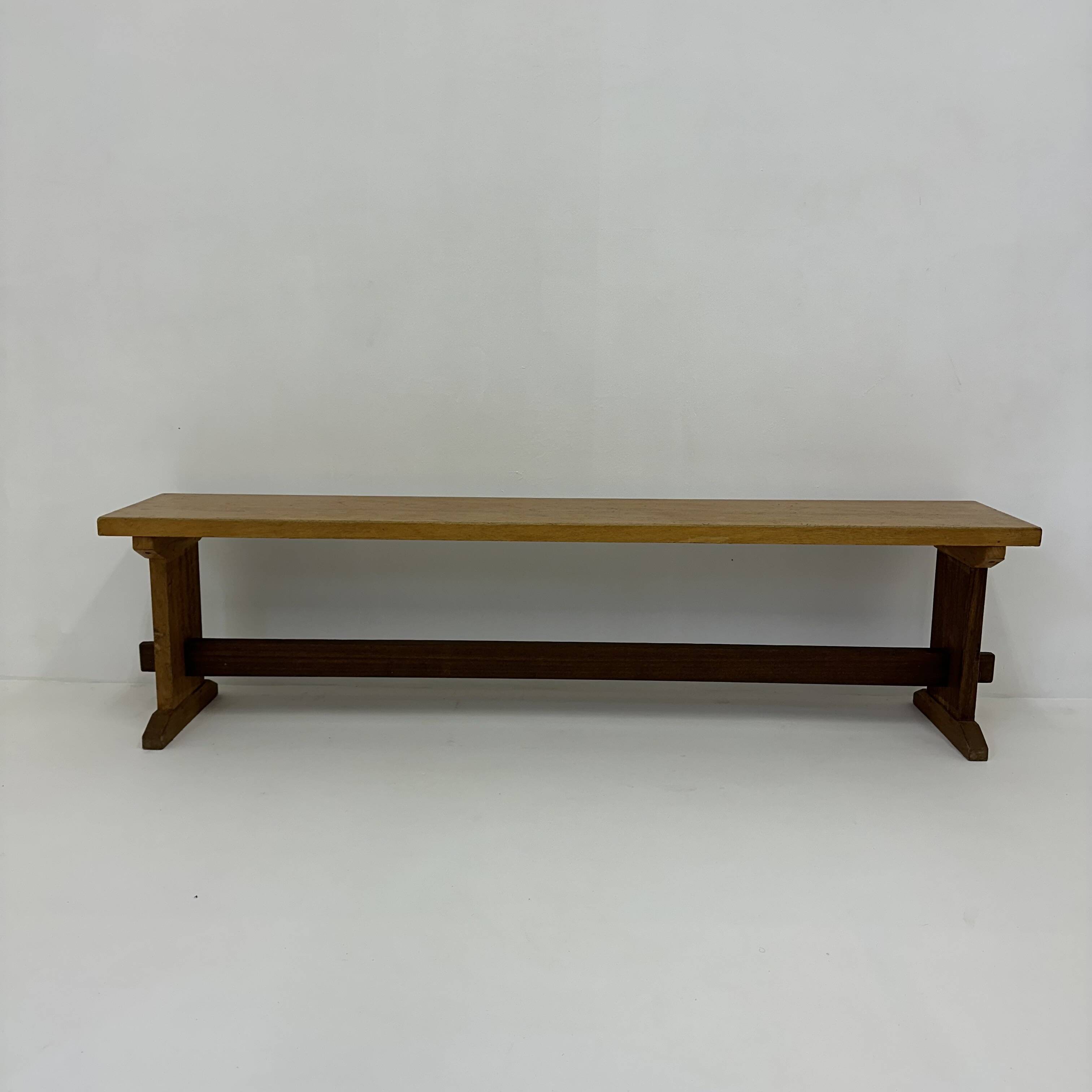 Vintage wooden school bench , 1970’s
