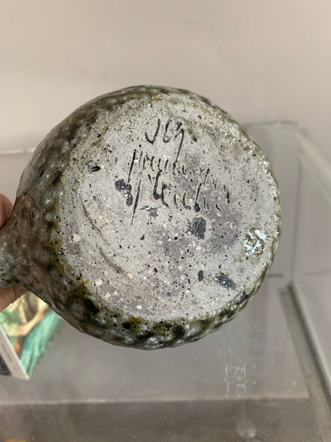 Ceramic cellar rat candle holder