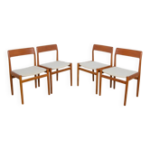 Chaises de salle à manger des années 50 de Dalescraft, Royaume-Uni, années 1960, ensemble de 4.