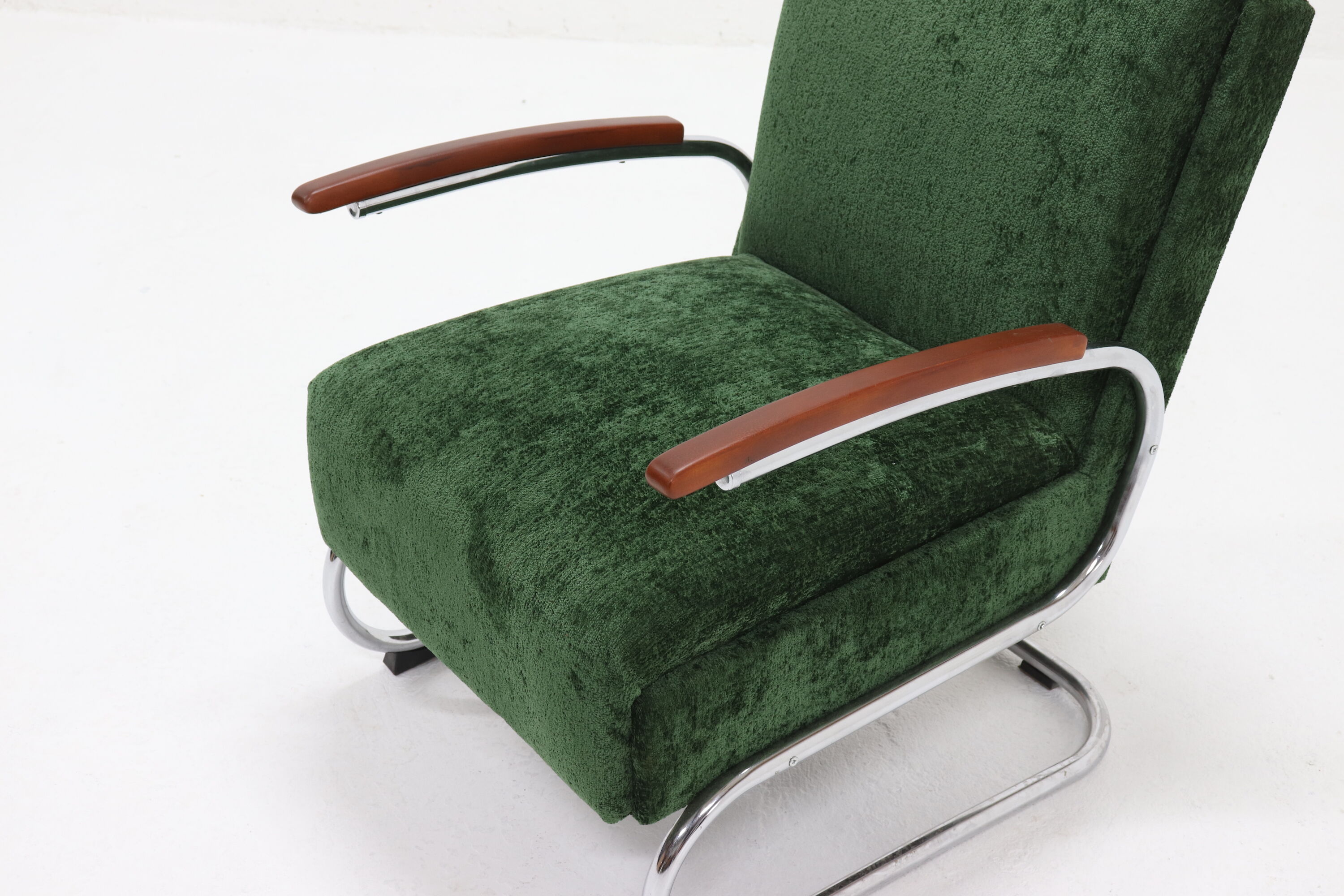 Fauteuil tubulaire Bauhaus par W. Gispen pour Mücke Melder années 1930