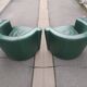 Pair of leather chairs 1980