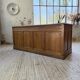 1950s oak office counter
