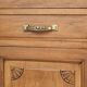 Superb Art Deco column in solid mahogany (circa 1920). Rare.