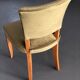 Chaises années 50 en velours vert bronze