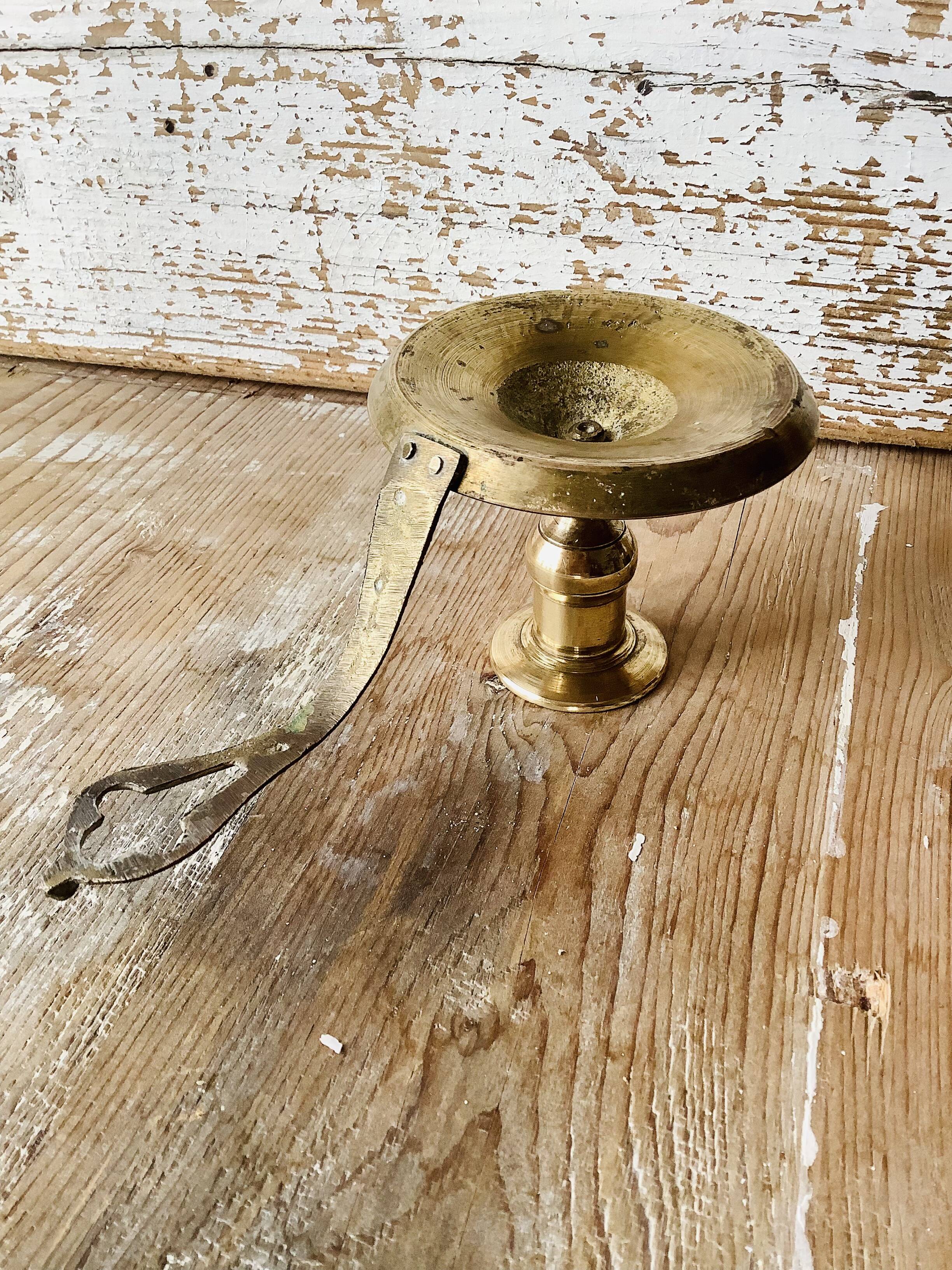 Vintage brass candle holder