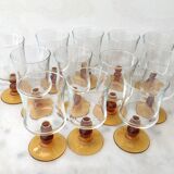 Set of 12 vintage wine glasses