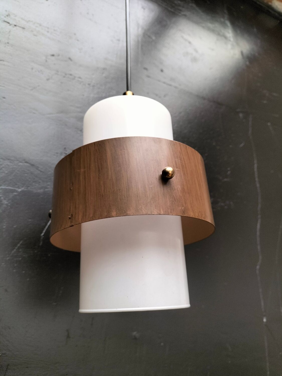 Vintage glass pendant light