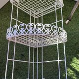 White metal corner shelf