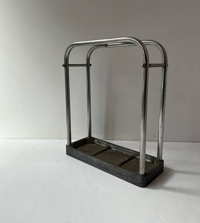Chrome metal umbrella stands