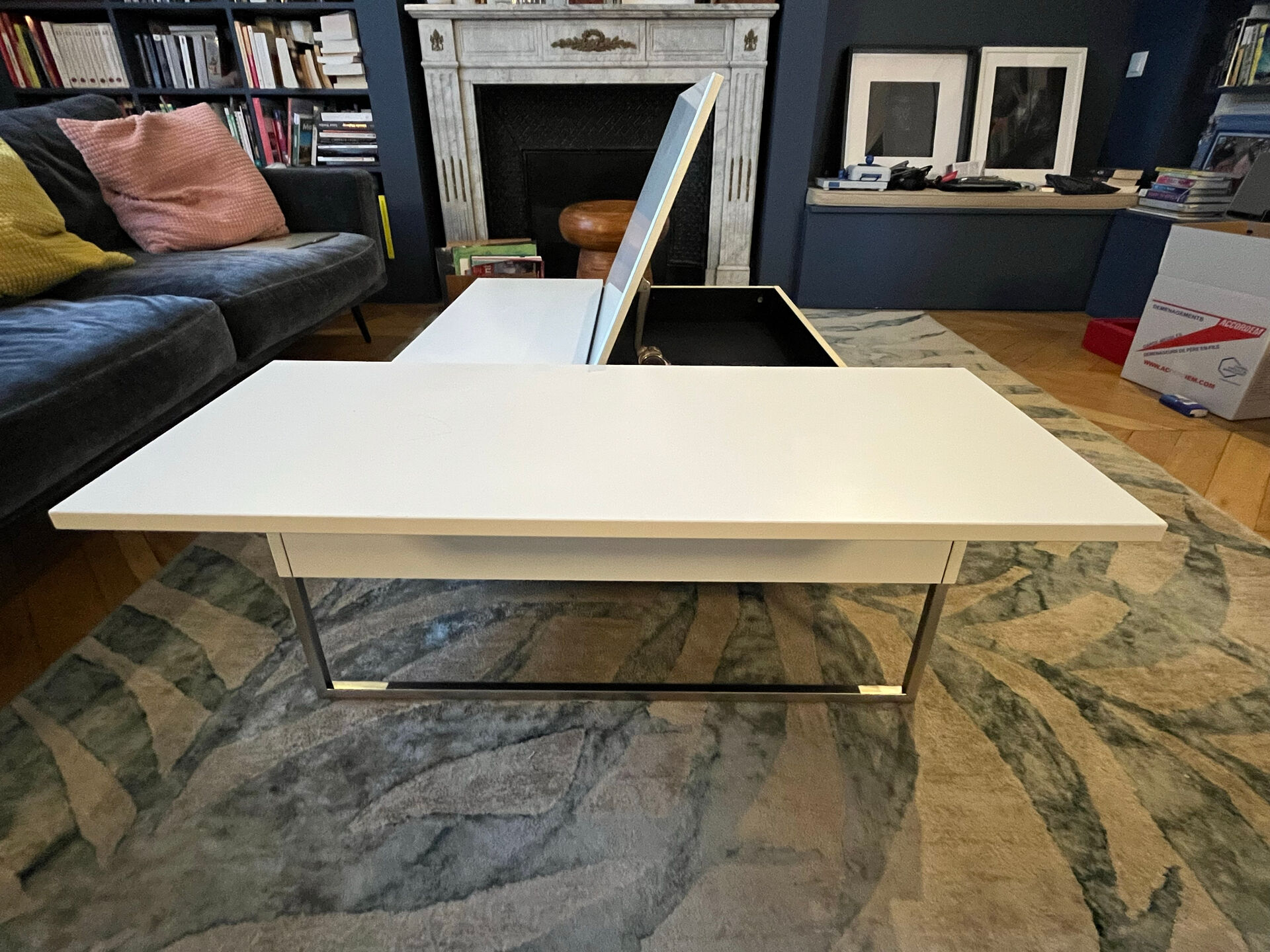 White Chiva coffee table from Bo Concept