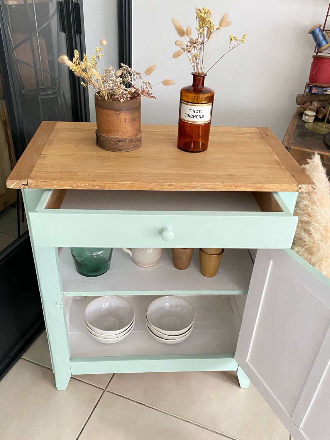 Old vintage jam buffet