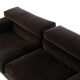 Sofa "Erasmo" by Tobia Scarpa for B&B Italia, Brown Ribbed Velvet, 1970's