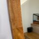 Miroir ovale en bois 118 x 42 cm