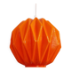Vintage suspension in orange opaline, 1970