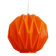 Vintage suspension in orange opaline, 1970