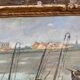 Painting signed henry roose - marine oil hunting basin blankenberge belgium