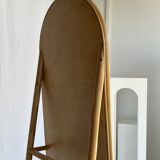 Miroir sur pied en bambou et rotin H:1m80