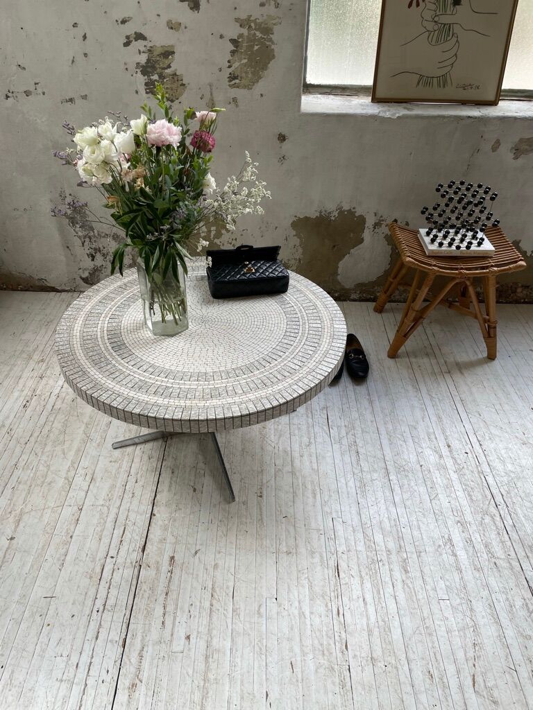 Heinz Lilienthal marble mosaic coffee table