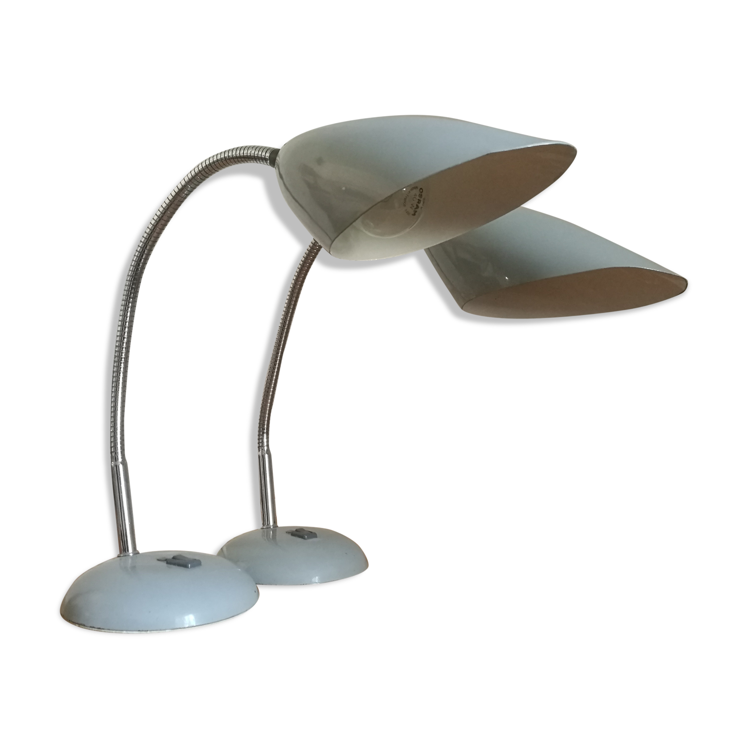 Pair of early factory lamps 70s