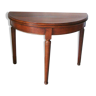 Exotic wooden half-moon table 1970