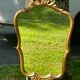 Vintage mirror gilded wood and stucco, Louis XV shell style