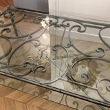 Wrought iron coffee table – Old Parisian balcony railing