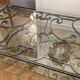 Wrought iron coffee table – Old Parisian balcony railing