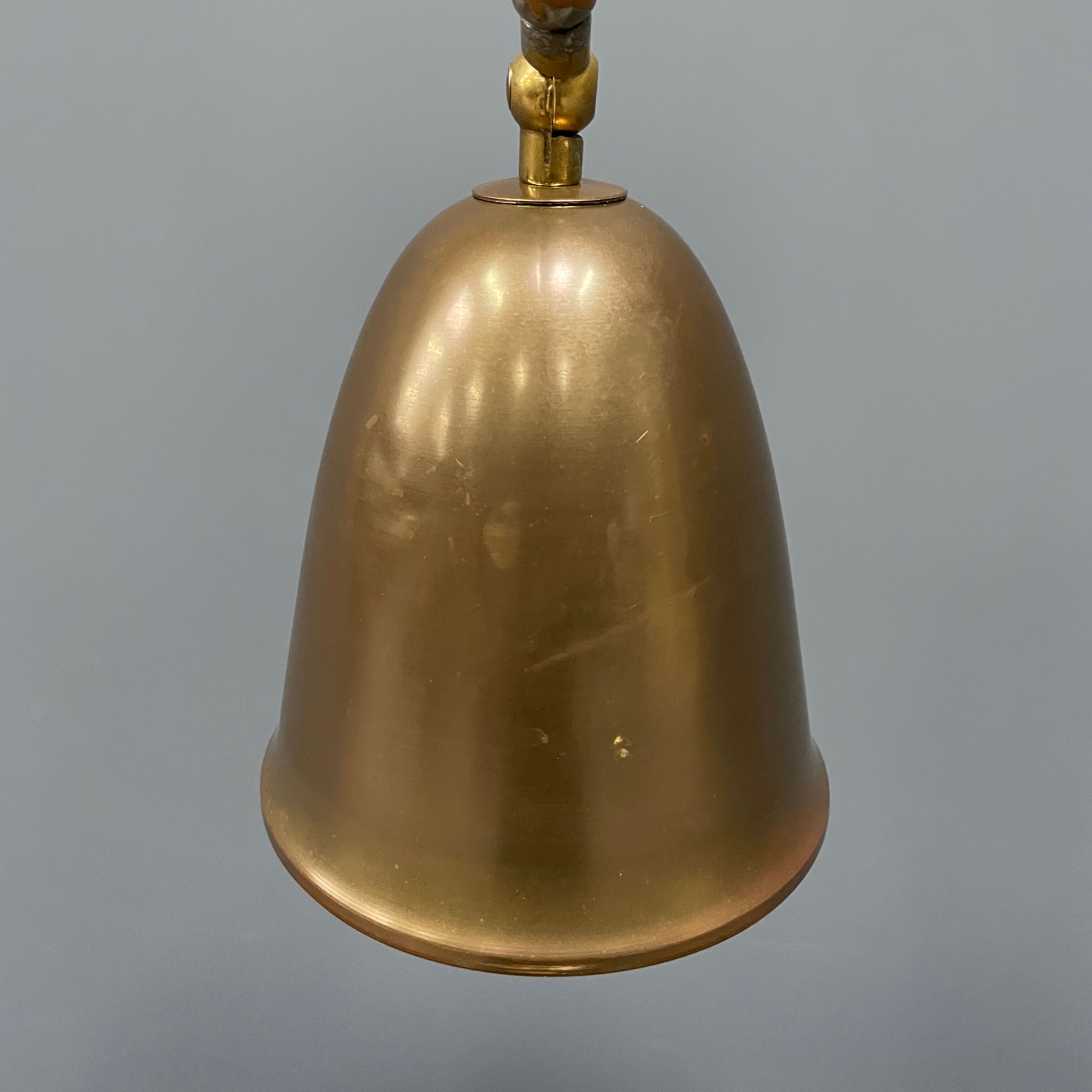 Old brass Dutch Daalderop desk lamp from the 1930s.