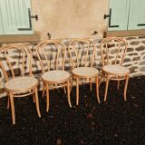 4 bistro chairs beech light