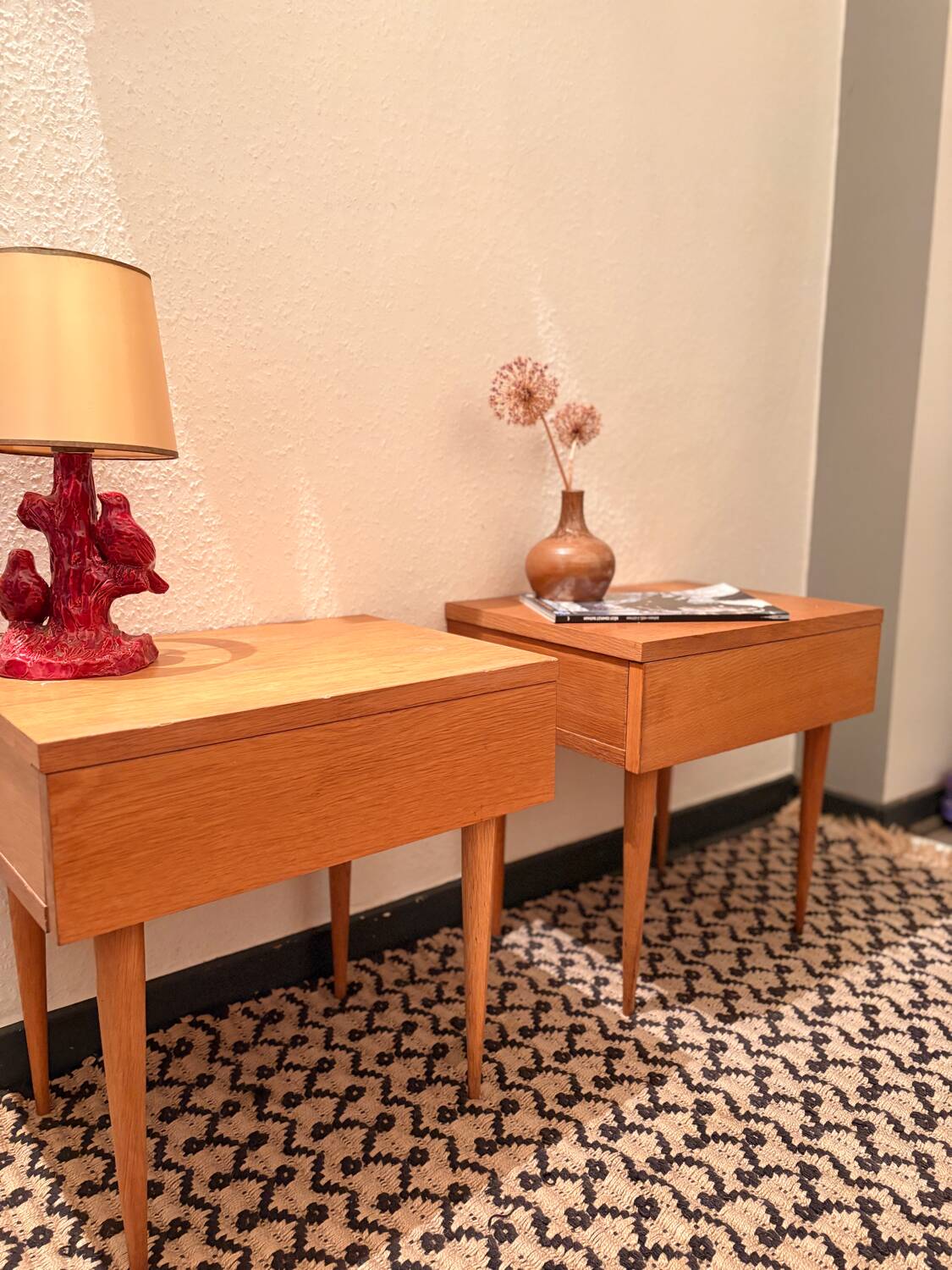Pair of bedside tables, 1960s