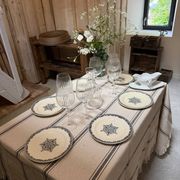 Flat plates Jules Vieillard Bordeaux in ironstone