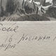 Table Ink wash " Fishermen at Lake Titicaca" Peter BALAZS (1919-2003) ?
