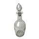 Tableware, large bottle carafe with stopper from the 19th century.